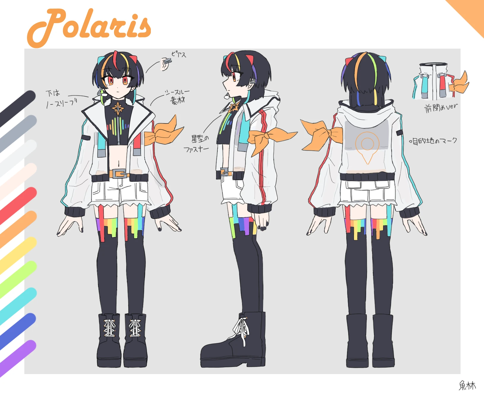 琵音マイタ Polarisの3視点ポーズ